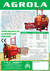 Folder opryskiwaczy polowych, ciągnikowych, zawieszanych: Agrola 800, Agrola 600, Folder opryskiwaczy polowych, ciągnikowych, zawieszanych: Agrola 800, Agrola 600,