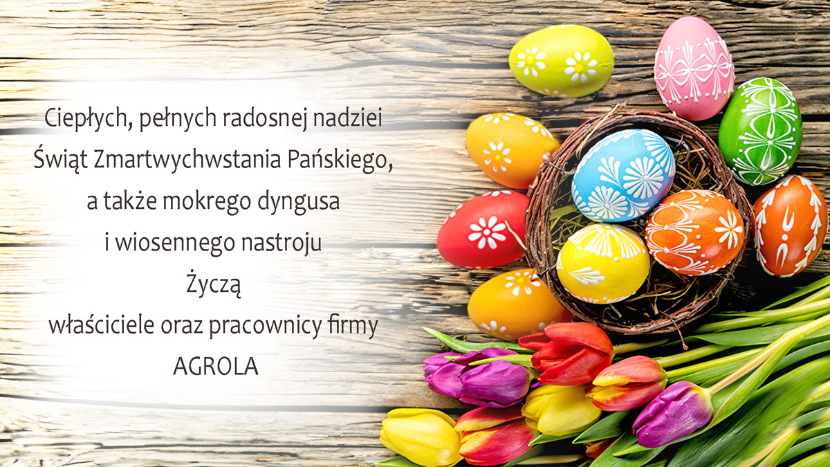 Najserdeczniejsze życzenia szczęśliwych i radosnych Świąt Bożego Narodzenia oraz wszelkiej pomyślności i sukcesów w nadchodzącym 2019 roku wraz z podziękowaniami za dotychczasową współpracę składają właściciele oraz pracownicy firmy AGROLA