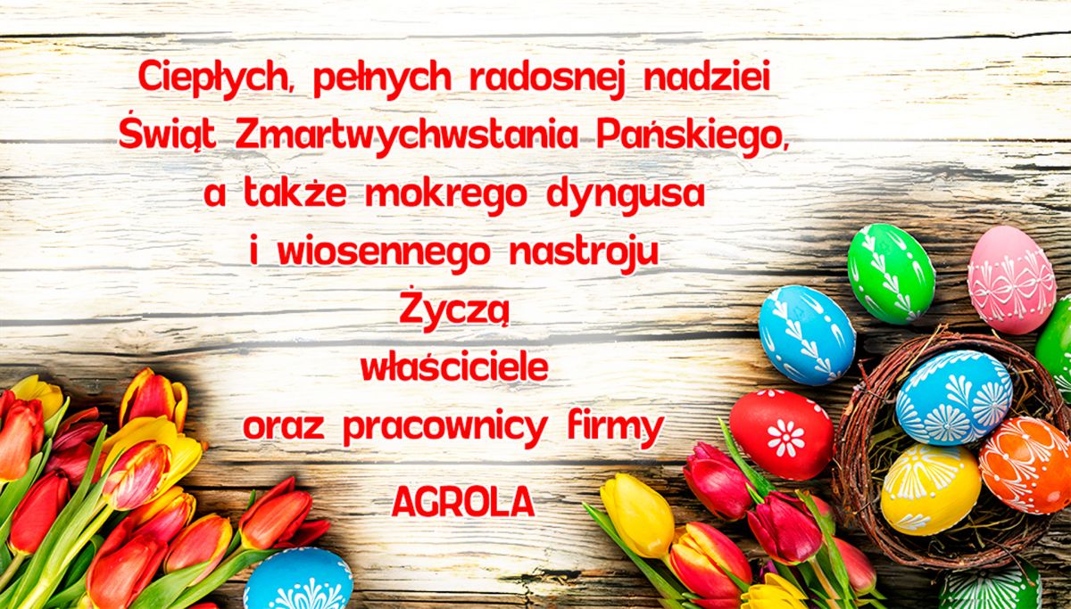 Najserdeczniejsze życzenia szczęśliwych i radosnych Świąt Bożego Narodzenia oraz wszelkiej pomyślności i sukcesów w nadchodzącym 2019 roku wraz z podziękowaniami za dotychczasową współpracę składają właściciele oraz pracownicy firmy AGROLA